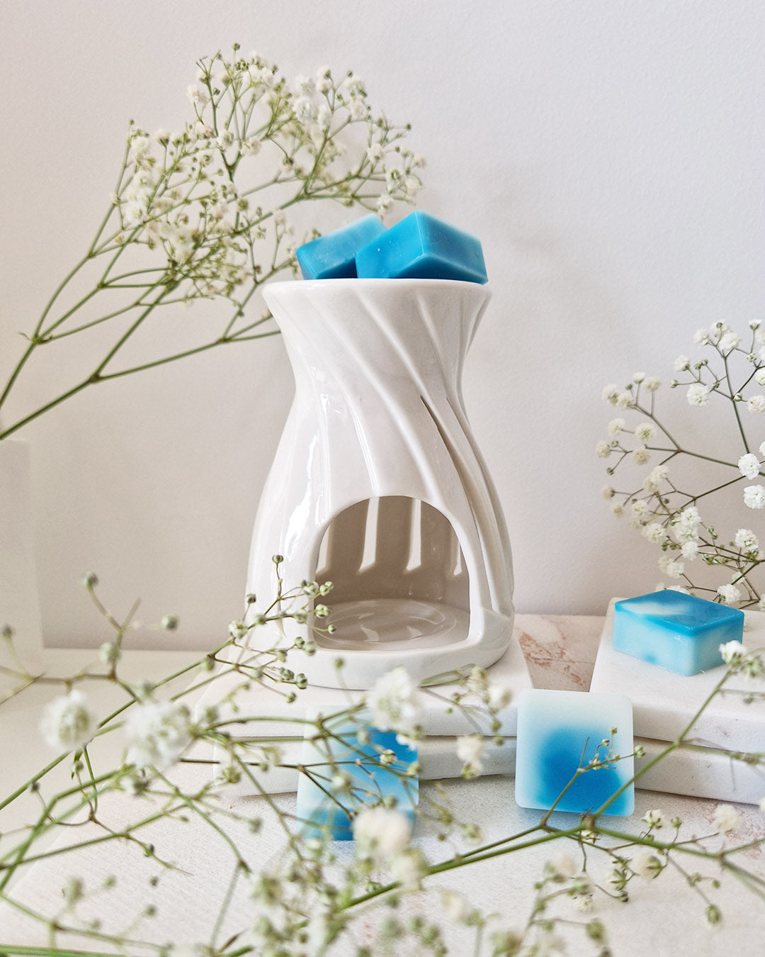 Brûleur fondant parfumé LINEA blanc