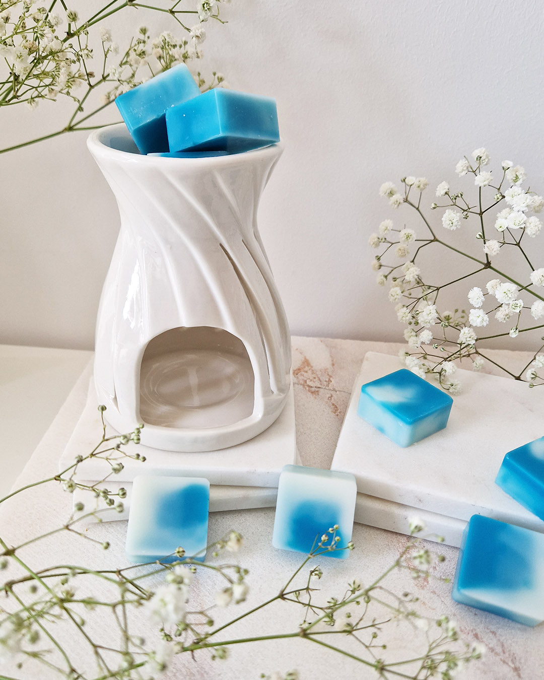 Brûleur fondant parfumé LINEA blanc