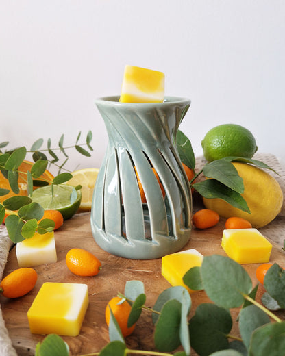Brûleur de cire parfumée LINEA vert