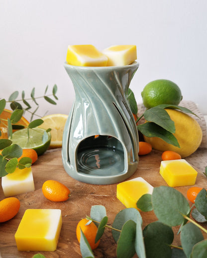 Brûleur de cire parfumée LINEA vert