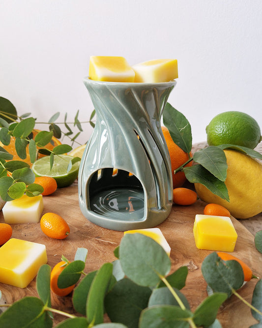Brûleur de cire parfumée LINEA vert
