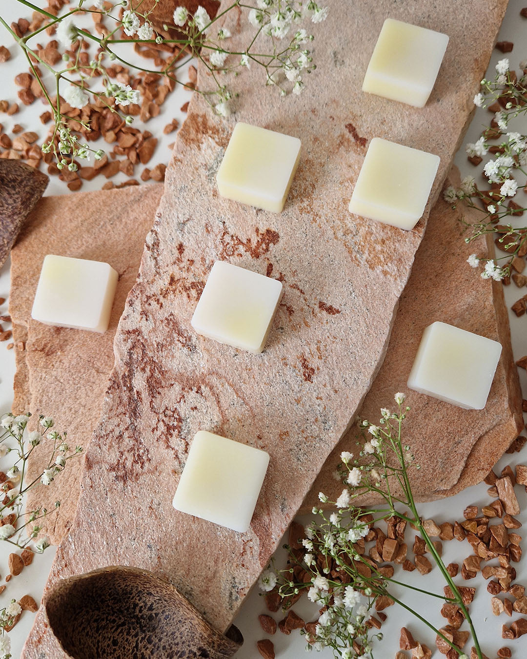 Carré fondant parfumé Musc Blanc Éclatant