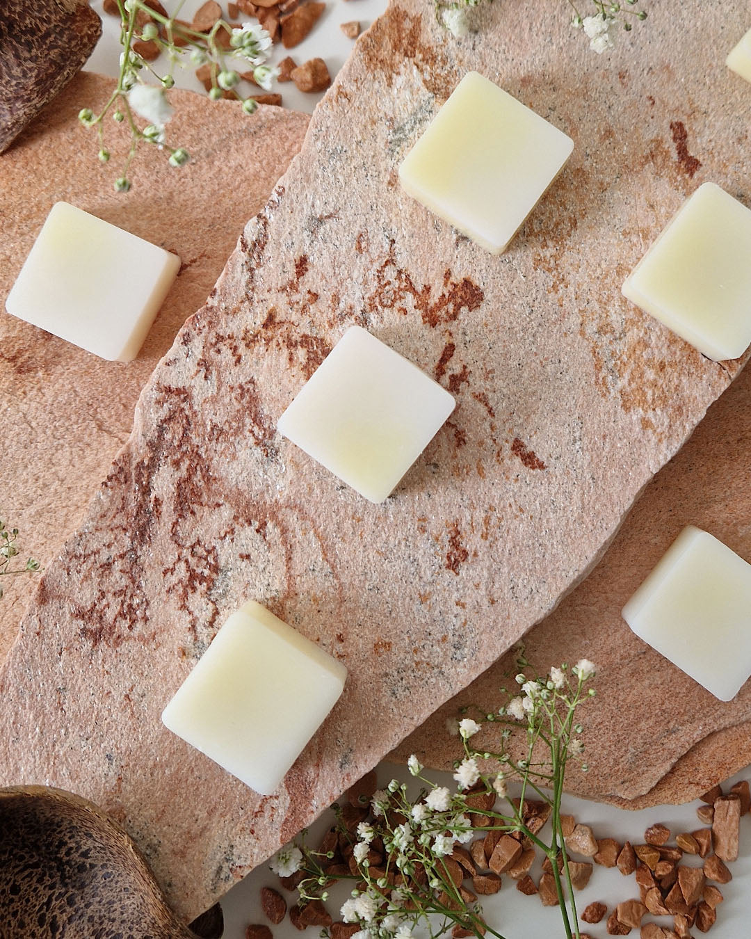 Carré fondant parfumé Musc Blanc Éclatant