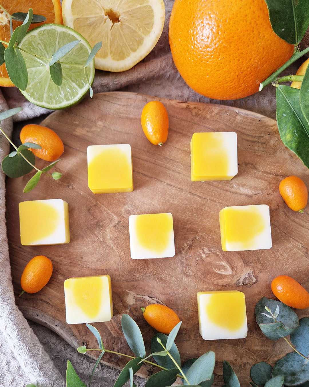 Carré fondant parfumé Zestes d'Agrumes
