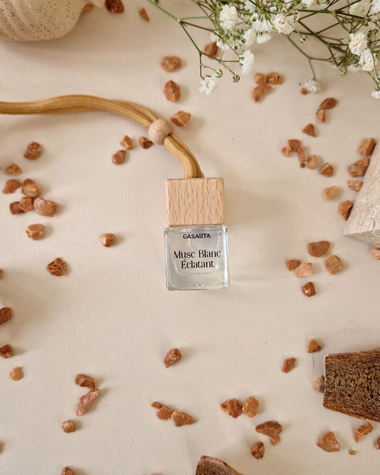 Diffuseur de voiture parfumé Musc Blanc Éclatant