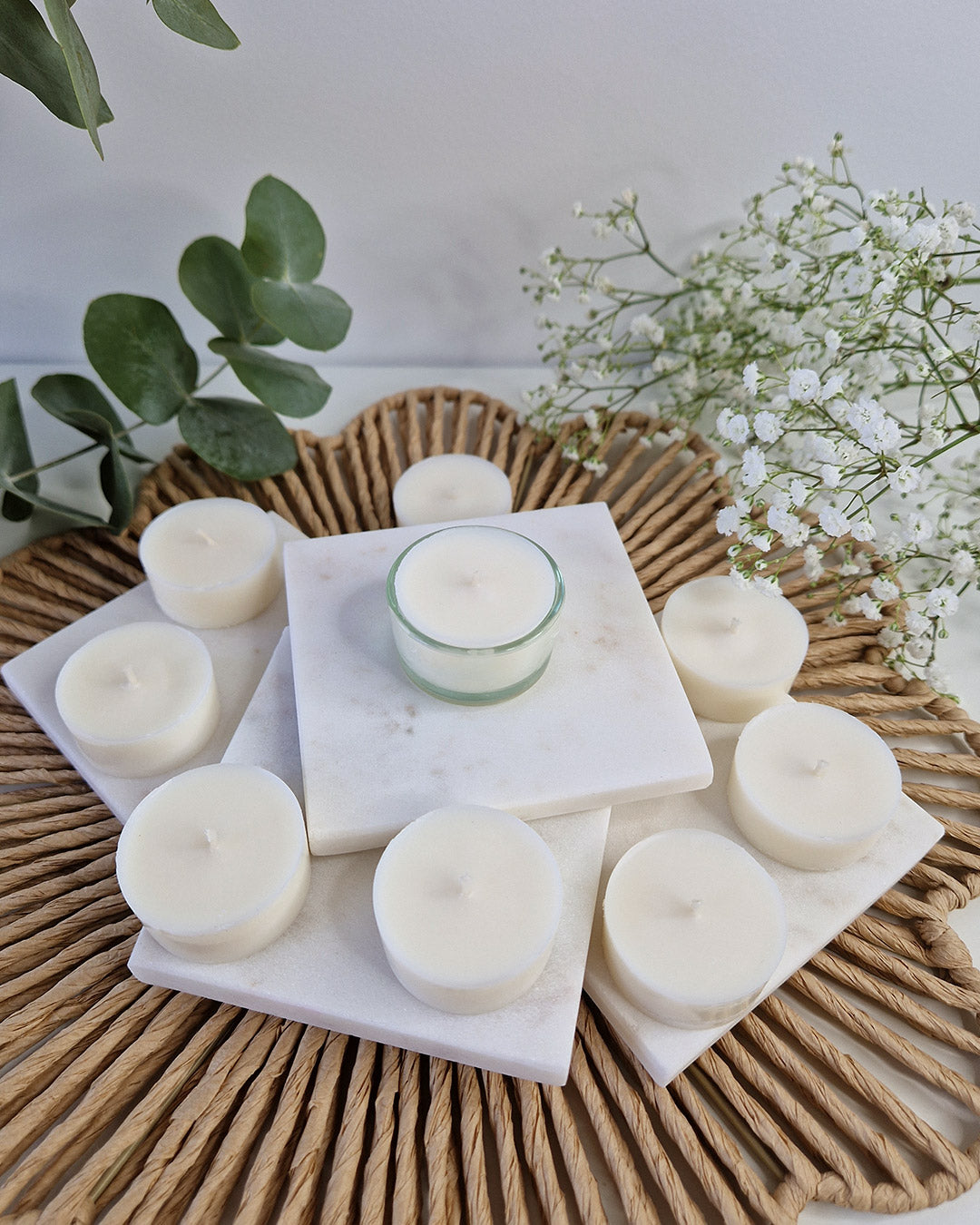 Bougies chauffe-plat rechargeables