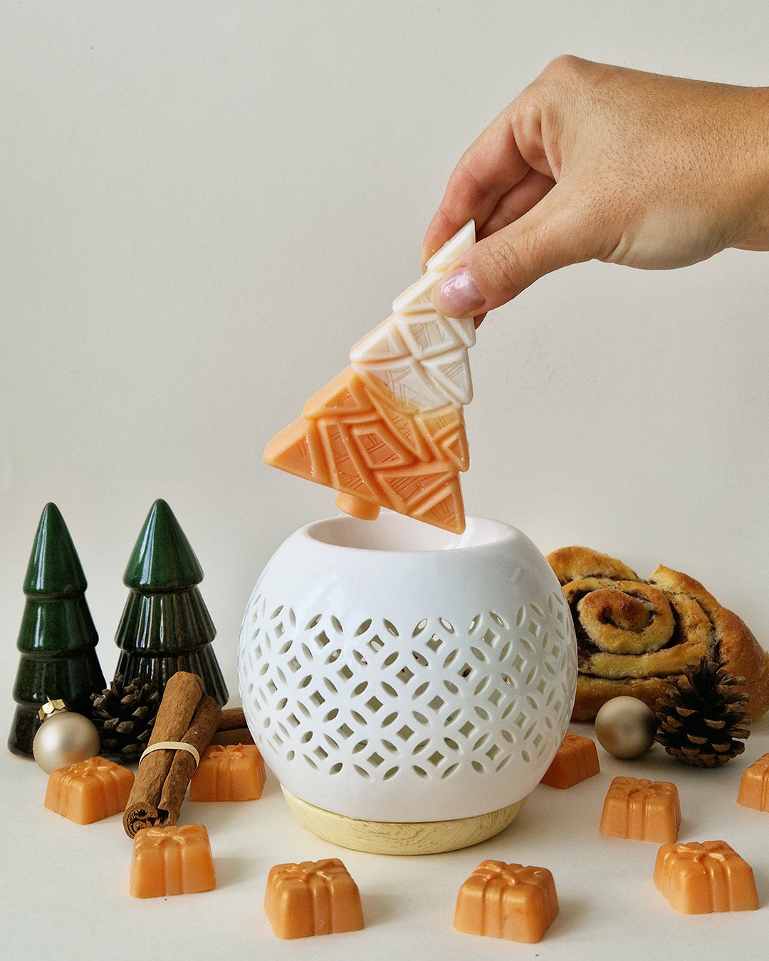 Sapin fondant parfumé à casser Cinnamon Roll
