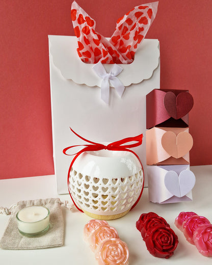 Coffret fondants Saint Valentin avec brûleur AMOUR