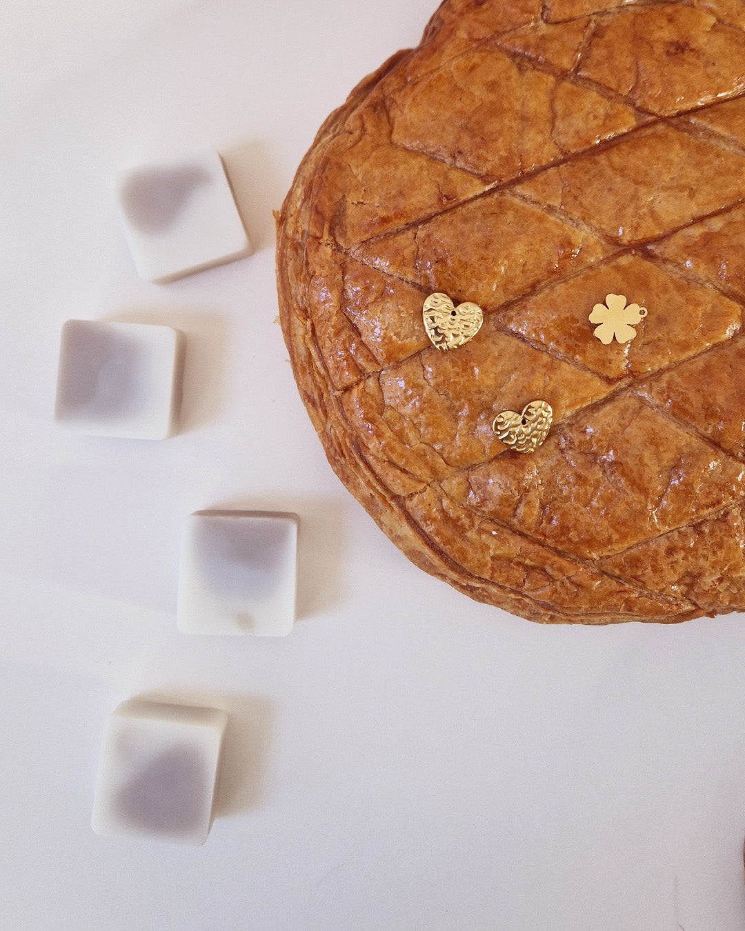 Carré fondant parfumé Frangipane Royale