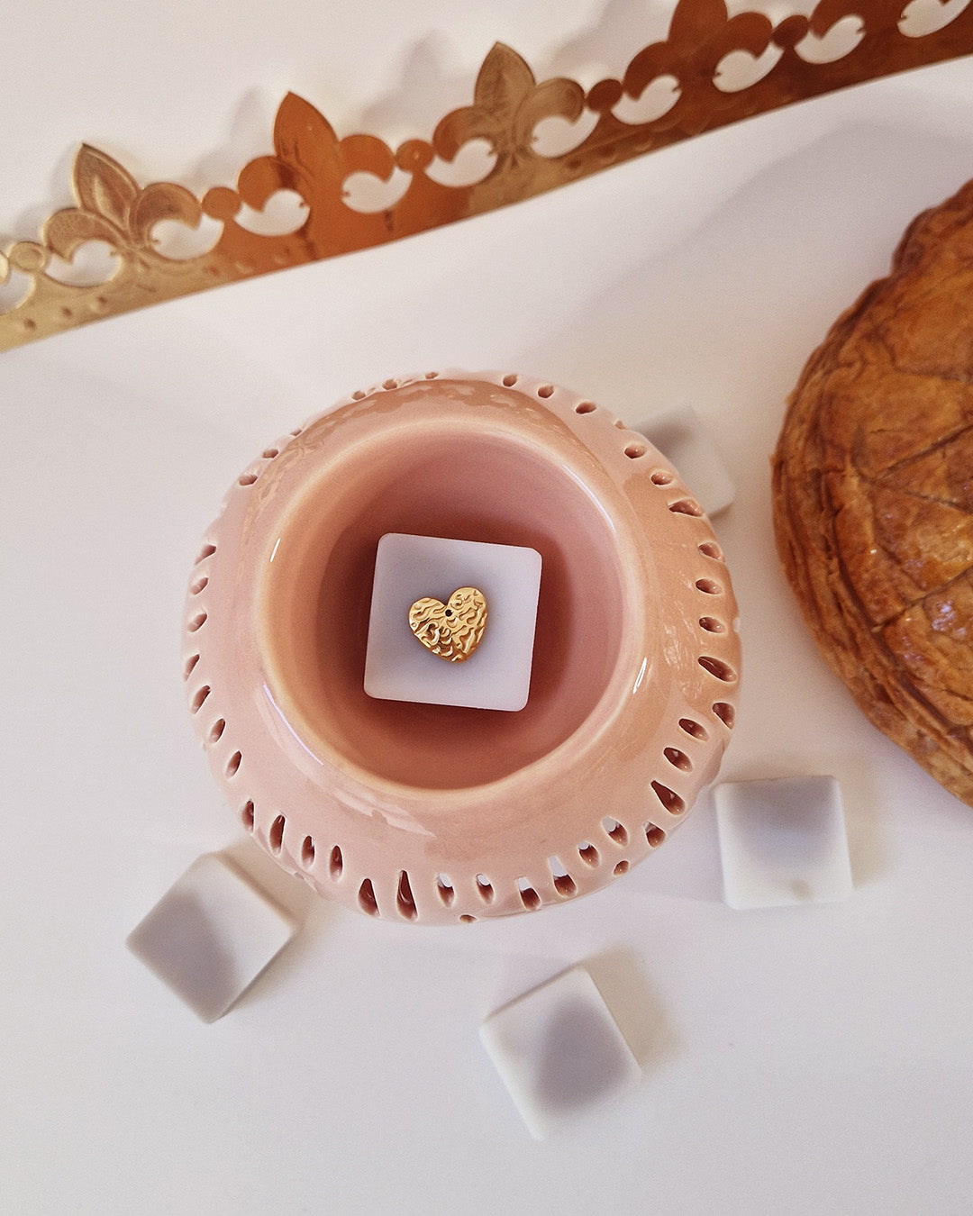 Carré fondant parfumé Frangipane Royale