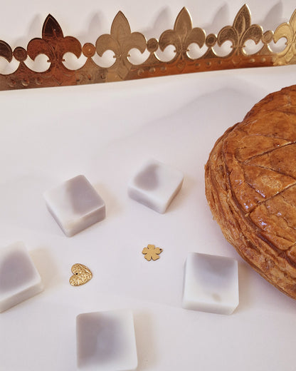 Carré fondant parfumé Frangipane Royale