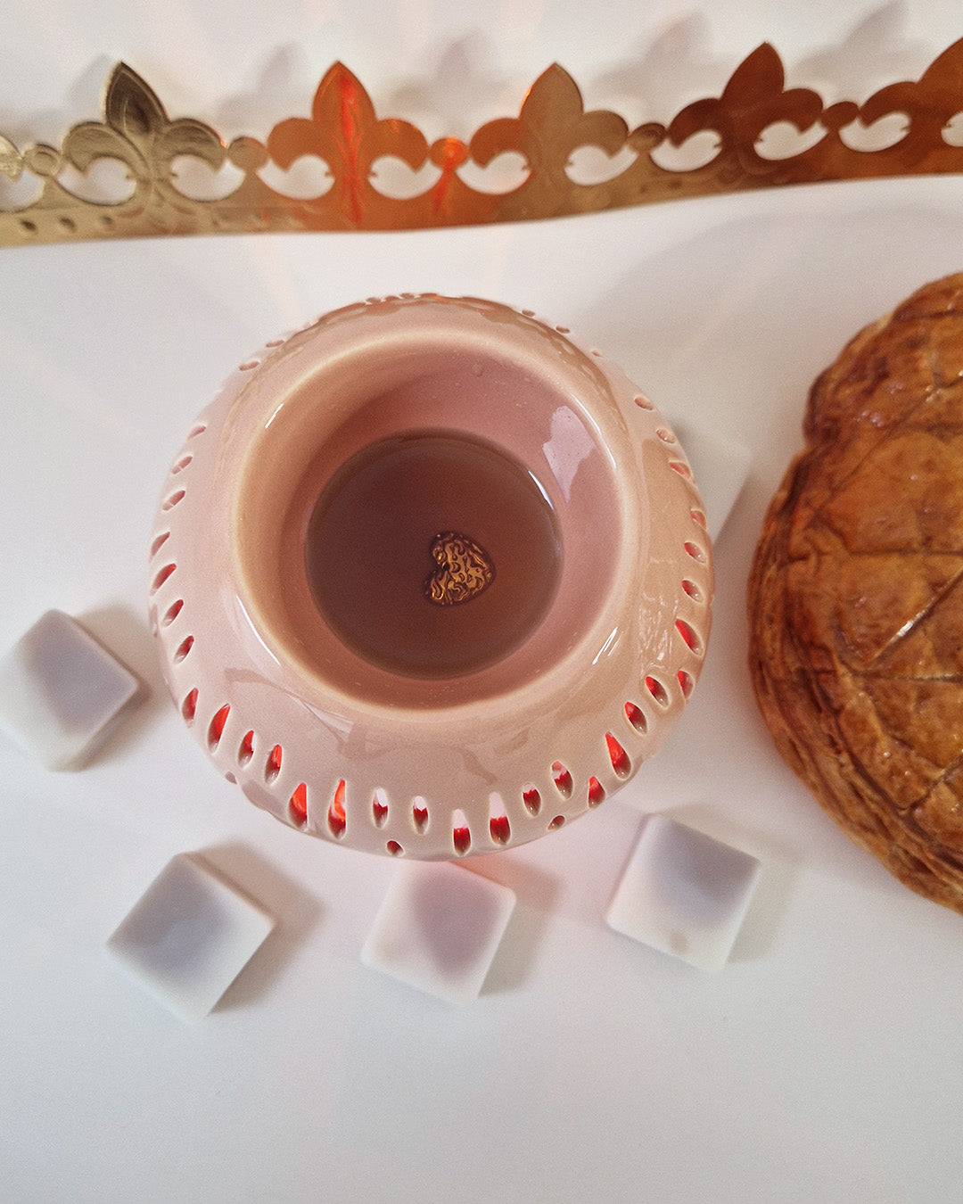 Carré fondant parfumé Frangipane Royale