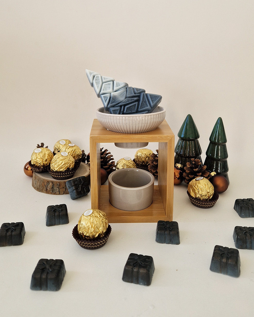 Sapin fondant parfumé à casser Rocher Praliné