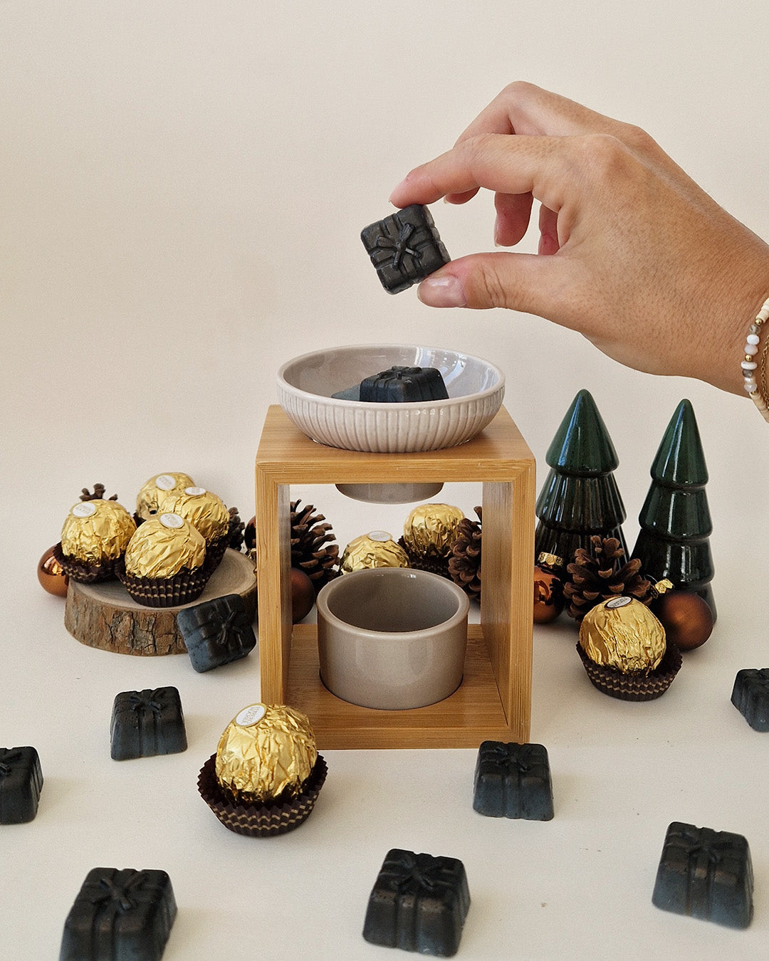 Cadeau fondant parfumé Rocher Praliné