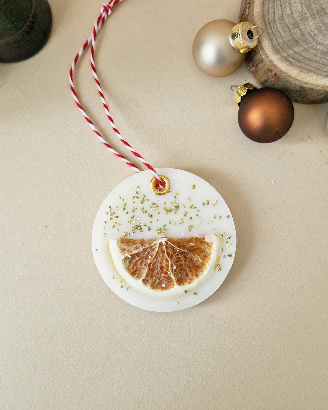 Suspension parfumée ronde de Noël