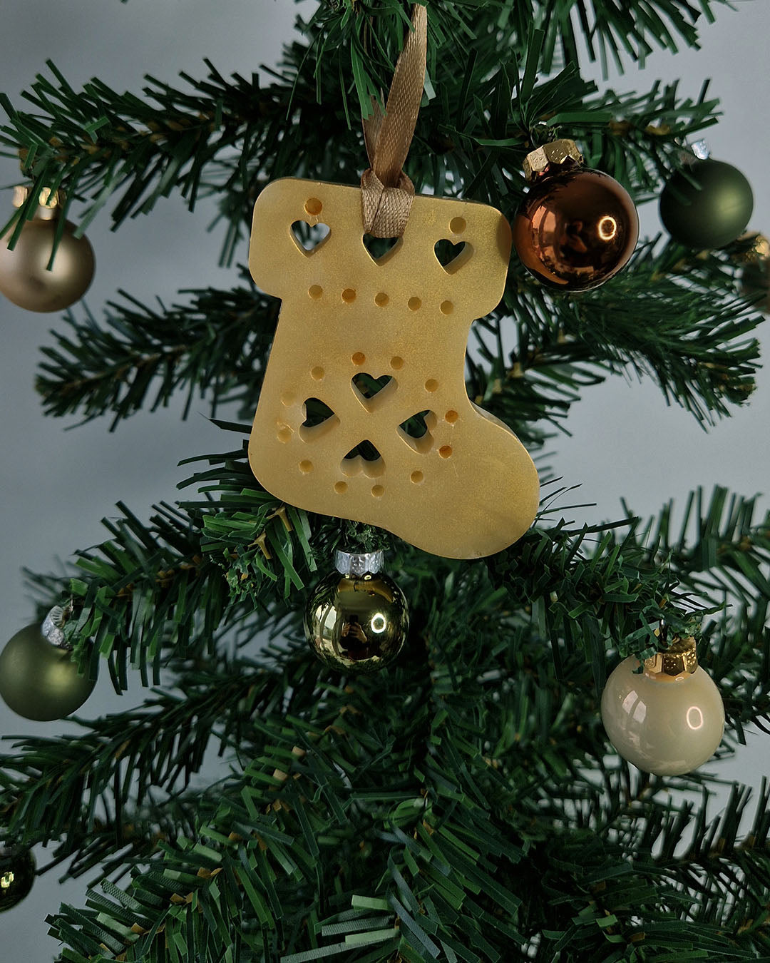 Suspension parfumée pour Sapin - couleur Or